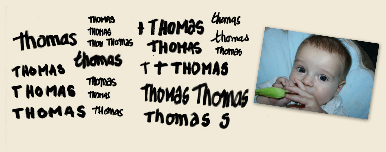 Faire part de Thomas (travail)