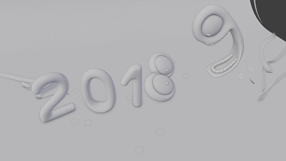 Vœux 2019 - modélisation 3D