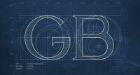 Blueprint du logo GB