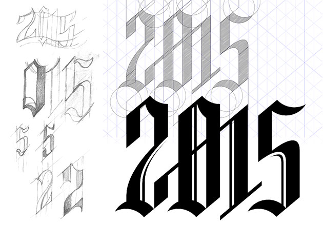2015, recherche typographique